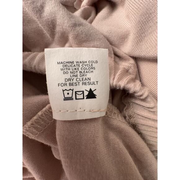 Revolve Krisa Off Shoulder Surplice Front Top in Novelle Blouse Soft Pink, Small - Picture 7 of 9